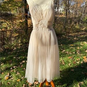 Vintage 50s vanity fair bridal peignoir nightgown slip dress lingerie set